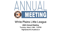 WPLL Annual Meeting Tues March 18, 7pm HMS Auditorium